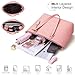 4PCS Women Fashion Handbags Purses Wallet Shoulder Bags Casual Tote Bag Crossbody Bags, Handbag Set Gift for Ladies Girls (Pink-b)