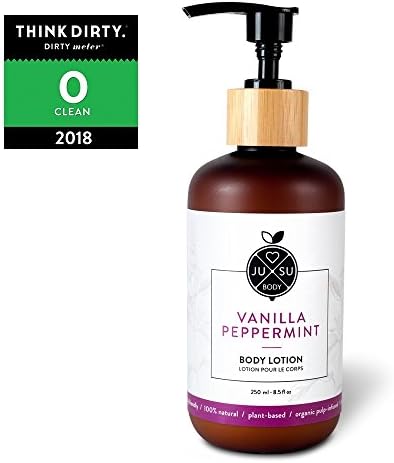 JUSU Body Vanilla Peppermint Lotion - 100% Natural - 8.5 Fl oz
