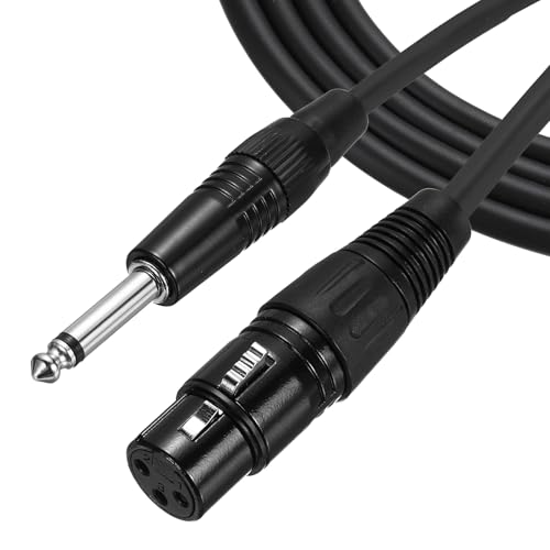 Câble de microphone audio TS femelle vers XLR mâle 6,35 mm MECCANIXITY haute fidélité