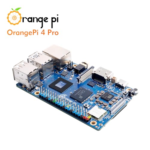 Image of Orange Pi 4 Pro 4GB LPDDR5 8 Core 64 Bit Single Board Computer, 3TOPS AI NPU Allwinner A733 WiFi 6 & Bluetooth 5.4 Frequency 2.0GHz Mini PC Run Android, Linux, Orange Pi OS