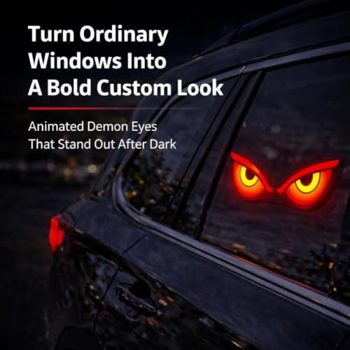 Image of BKN Wireless Triangle Window Light Energy Efficient Solar Devil Eye Light for Night Driving, Solar Devil Eye Motors Car's | Parts & Accessories | Car & Truck Parts | Car Window Decoration