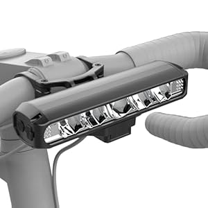 UPPEL Fahrradlicht Vorne 2600 Lumens USB C Ladeanschluss 4-Lichtmodi Einfache Installation Beste Fahrradlampe Vorne Fahrradbeleuchtung für Nacht Reiten,Schwarz