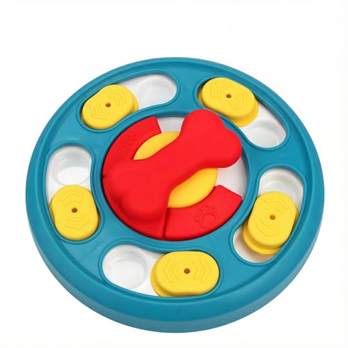 Paw-FECT Piece Interactive Dog Treat Puzzle Toy, Dog Food Slow Feeder for Mental Stimulation, IQ Training, Prevents Overeating & Fast Eating, Helps Fight Obesity, Great for All Pet Sizes/Breeds