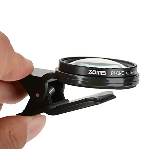 Professional Mobile Phone Filter 37mm 12.5X Close Up Macro Filters Lens with 37mm Clip for iPhone Samsung Android Most Smartphones
