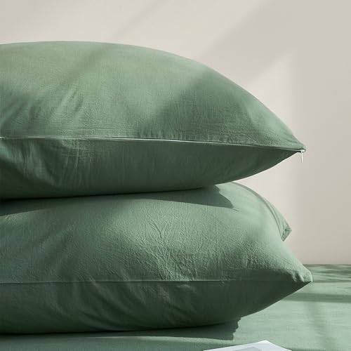 Jellymoni Kissenbezug 40x80 Baumwolle 2er Set Kissenbezüge Grün...