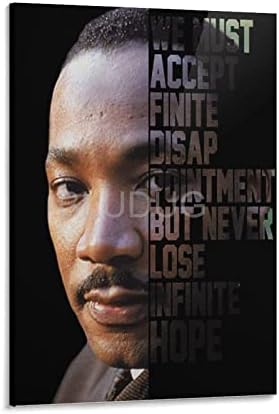 BLUDUG Black History Poster Civil Rights Leader Martin Luther King Quotes Posters (10) Canvas Painting Wall Art Poster for Bedroom Living Room Decor16x24inch(40x60cm)