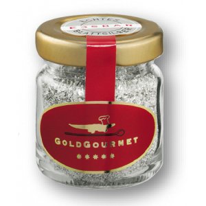 Copos de plata comestibles, 0.04 oz