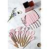 Amazon.com: DANFFI 19-Piece Pink Kitchen Utensils Set - Silicone ...