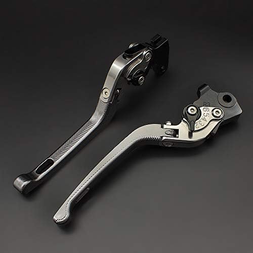 FXCNC CNC Adjustable Folding Brake Clutch Levers Compatible with V-Star 650 Custom 1998-2016, V-Star 1100 Custom 1999-2009