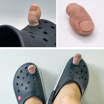 Smavles Tenen voor Crocs, 2 stuks accessoires stickers grappige schoenbedels, mini 3D stereoscopische teen grappige croc accessoires, nep toe klomp schoenen bedels voor kinderen volwassenen en Smavles Tenen voor Crocs, 2 stuks accessoires stickers grappige schoenbedels, mini 3D stereoscopische teen grappige croc accessoires, nep toe klomp schoenen bedels voor kinderen volwassenen en