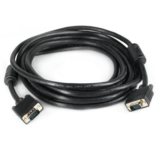 Accessotech 5m SVGA/VGA 15 Broches VGA Câble De Rallonge mâle à mâle pour Moniteurs Projecteurs Cover