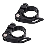Largement Utilisé : Le selle velo collier de serrage pour tube de selle de vélo convient pour une utilisation en intérieur et en extérieur, VTT, vélos de route, vélos de ville, vélos pliants, vélos d'intérieur, vélos tout-terrain. Veuillez vous assurer que la accessoires vtt taille est adaptée à votre vélo avant d'acheter
