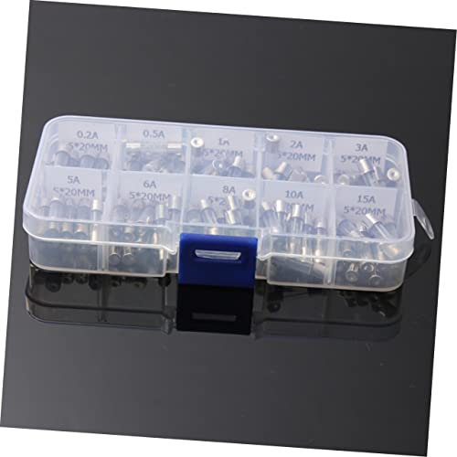 FRCOLOR Kits 100 Pcs Fusíveis Automáticos Fusíveis De Vidro Tubo De Vidro Fusíveis Peças Para Peças