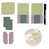 KNOCKY transparente haftnotizen, durchsichtige Haftnotizen für Bücher, pastellfarbene set. Lesezeichen, büroartikel, clear sticky notes für Textmarker, 400 Stück