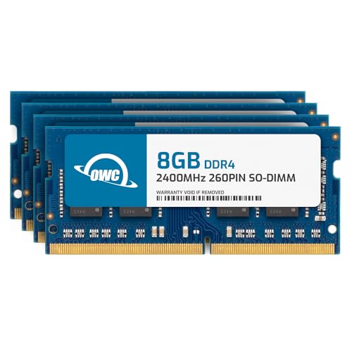 Image of OWC 32GB (4x8GB) 2400MHZ 260pin DDR4 SO-DIMM PC4-19200 MemoryRam Module Upgrade Compatible with 2017 iMac 27 inch with Retina 5K Display (OWC2400DDR4S32S)