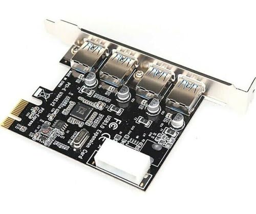 Tarjeta PCI Express USB 3.0 de 4 puertos independientes con Chipset VL805 estable