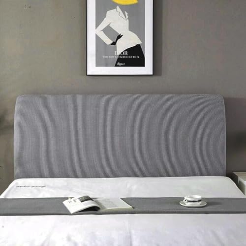 TourKing Bed Headboard Cover L60 Universal Dustproof All-inclusive Velvet Headboard Protection Cover for Bedroom Decor Square Jacquard Dustproof Protector Slipcover for Upholstered Headboard