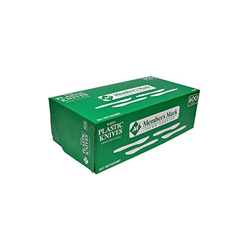 Daily Chef White Plastic Knifes, 600 Count