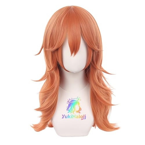 Image of Long Orange Cosplay Wig for Cosplay Events