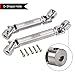 INJORA Drive Shaft D-Shaped Hole Stainless Steel Center Drive Shaft for Axial SCX24 JLU C10 Bronco Base Camp 4Runner 1/24 RC Crawler Upgrade Parts