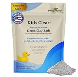 Kids Clear Detox Clay Bath, 100% Pure Sodium Bentonite - Cleansing and Purifying, by -Evenbetternow LLC – 0.5 lb (8 oz) Sample/Trial Size