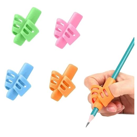 Rpanle Adaptador Lapiz para Niños, 4 Piezas de Soporte de Lápiz de Niños Herramienta de Corrección de Postura de Escritura, Agarre para Escritura para Niños(Multicolor)