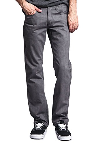 VICTORIOUS Mens Slim Fit Colored Cotton Denim Jeans DL991