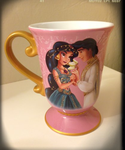 Disney Store Disney Fairytale Designer Collection Princess Jasmine and Aladdin Mug/Coffee Cup