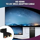 1080P HDMI to AV Adapter, High-Definition HDMI to 3 RGB RCA Adapter, Gold Plated Component Connector Digital Signal Converter for TV Stick, Roku, Chromecast, Apple TV, PC, Laptop, Xbox, HDTV, DVD - Image 5
