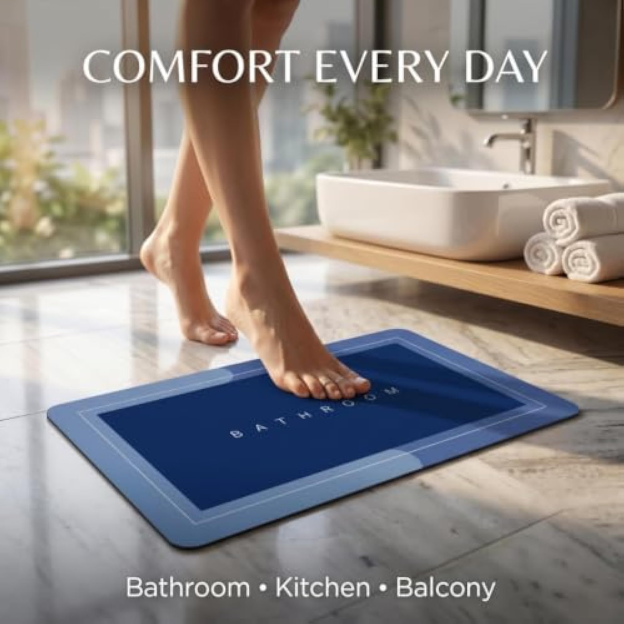 Anti-Slip Bath Mat, Pack of 2