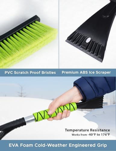 Image of Autovir 27 inch Snow Brush and Ice Scrapers for Car Windshield (1 Pack)