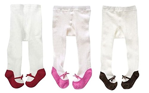 Baby Girls Infant Toddler 3 Pack of Soft Stock Tights Warm Legging Pants