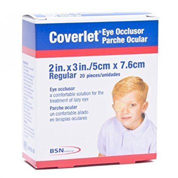 Coverlet Eye Occlusor, Regular Size, 2" X 3" 20 ea