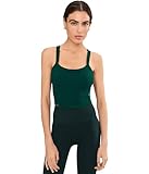Free People Women's All Clear Cami Solid, Evergreen
