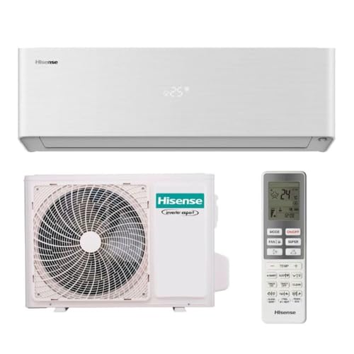 Aire acondicionado Split 1 x 1 - Hisense Uni Pure HB35, 3000 fg/h, Wi-Fi, Filtro Hi Nano, IA Smart, Blanco