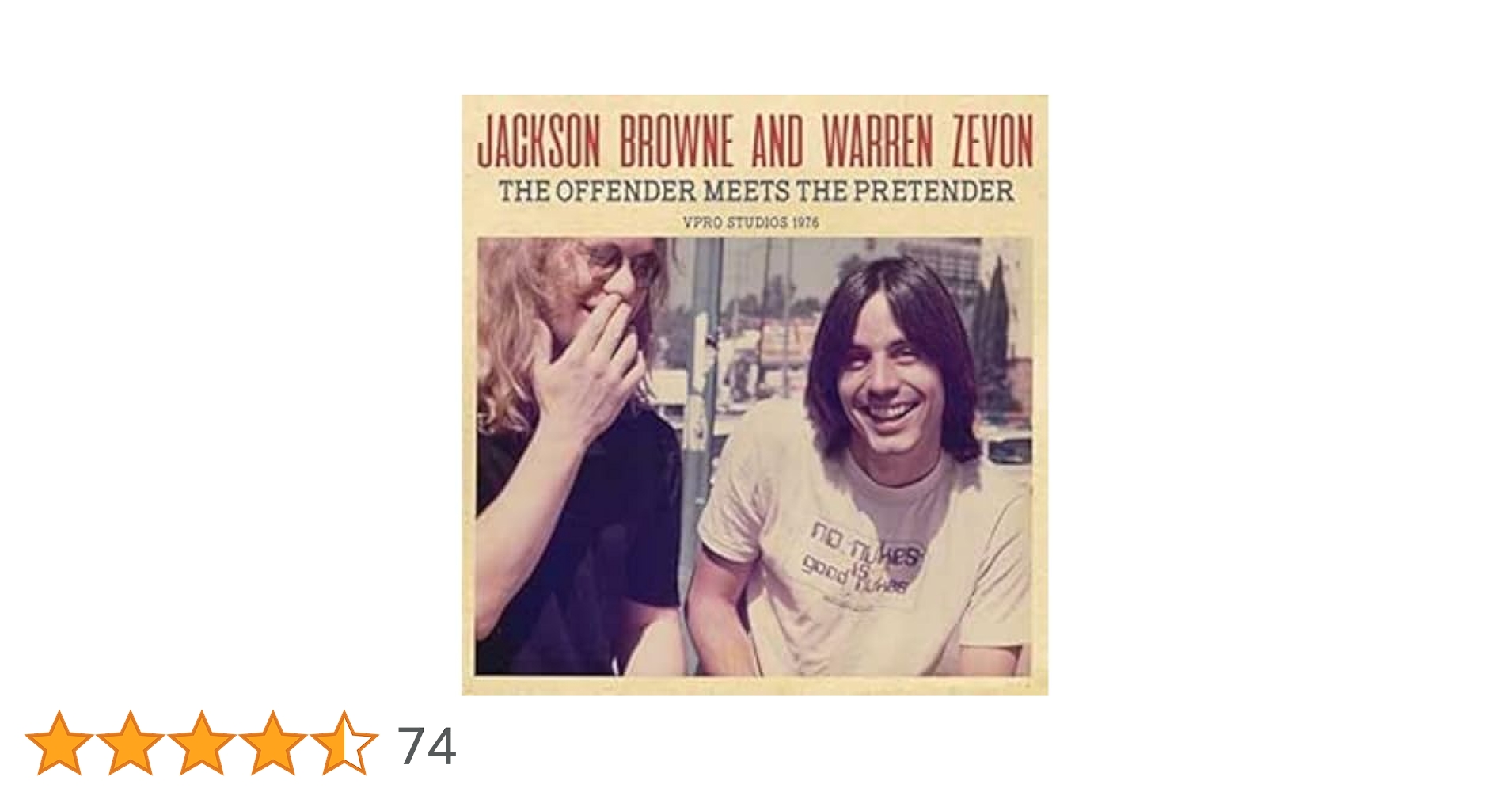 洋楽 warren zevon jackson browne VERY RARE!! The Offender Meets The Pretender: Amazon.co.uk: CDs & Vinyl