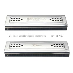 Professional Swan 24 Holes Key of C&G Double-side Tremolo Harmonica Mouth Organ Woodwind Instruments - Les Beatles, Paul McCartney, John Lennon, RIngo Starr, George Harrison Professional Swan 24 Holes Key of C&G Double-side Tremolo Harmonica Mouth Organ Woodwind Instruments – Image 6