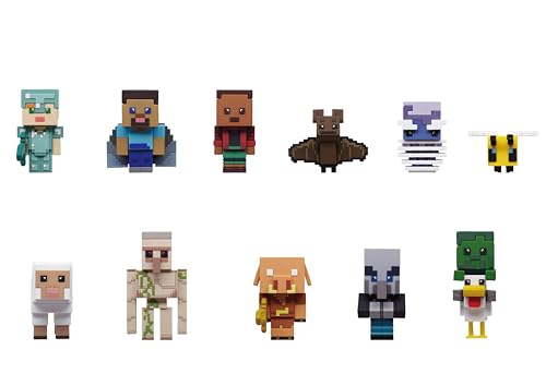 Minecraft Series 4 5 Collectible Bag Clip Blind Bag (ONE Random Figure) Minecraft Character Keychain/Backpack Accessory | Official Licensed Merchandise