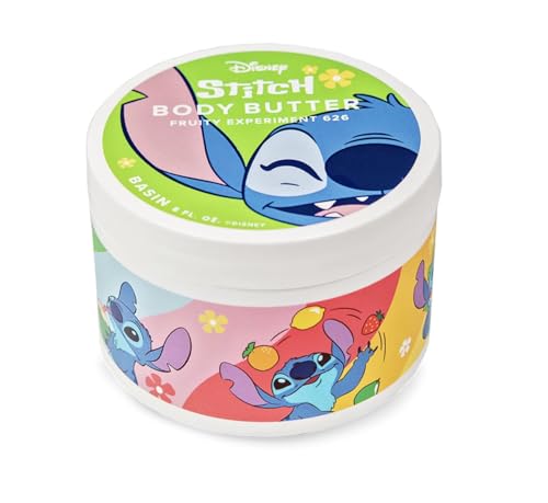 Basin Disney Stitch Premium Body Butter, 8oz - Fast Absorbin
