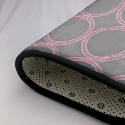 Tapis d'intérieur moderne motif quadrilobe gris de qualité - 7