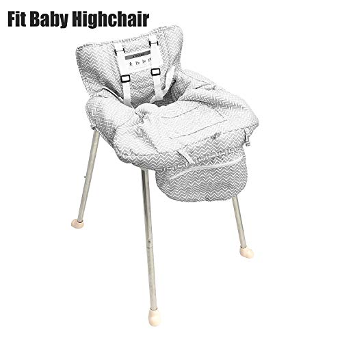Hivvi SYESCC Portable 2-In-1 Grocery Cart Seat Cover And Baby Highchair Cover  thumb #4