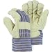 Gloves, Winter Lined Pigskin Leather Palm Knuckle Strap, Polyester Fiber Lined, Size Medium (Pack of 12)