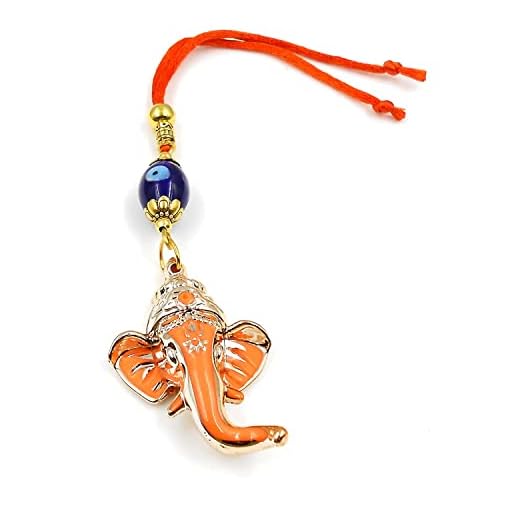 TONGARI Ganesha onda ögat i livfull röd färg -Buri Nazar-Buri Drishti-hänge hem vägg/bil hängande olycksskydd