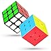 TOYESS Cubo Magico Set, Speed Cube 3x3 Nero + 3x3 Magic Cube Stickerless, Regali di Natale per Adulti e Bambini, 2 Pezzi