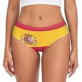 RPLIFE Calzoncillos para mujer, con la bandera de España, ropa interior transpirable, bragas cómodas para mujer, ropa interior suave, Spanish Flag, Large