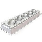 Silikomart Professional Silicone Sphere Mold, Transparent Top with 5 Cavities, Each with Hole