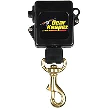 Gear Keeper Key Retractor Security Model - Heavy Duty Key Retractor with Brass Rotating Snap Clip for Maximum Security - Features a 12 Ounce Retraction Force and 42 Inch Spectra/Nylon Line