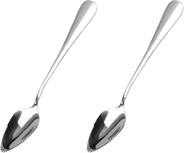 Bojueshaw 2pcs Grapefruit Spoons with Serrated Cut