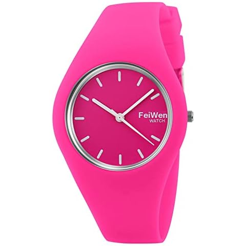 FeiWen Reloj de Mujer Minimalismo Cuarzo Analógico 12 Colores Cover