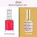 DND DC Gel Polish Set, Brown Collection, UV/LED Gel Polish and Air Dry Nail Lacquer, Matching Chip-Free Polish Duo, 051 Light Macore, 0.5 Fl Oz